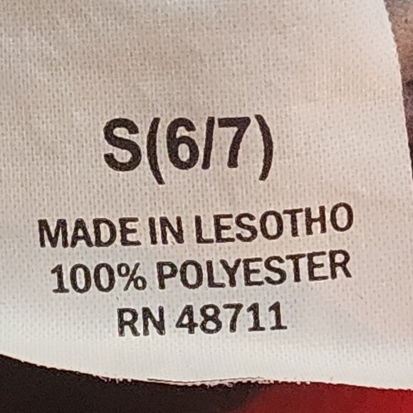 Falls Creek Black White ¼ Zip LS Poly Fleece Bear Motif Pull On Shacket Sz S 6/7 - Picture 15 of 16